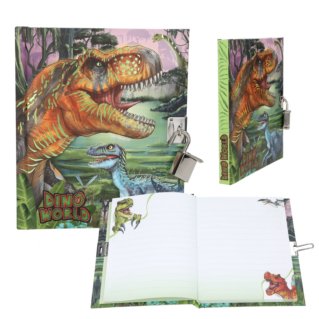 DIARIO VIDA CON CANDADO DINO