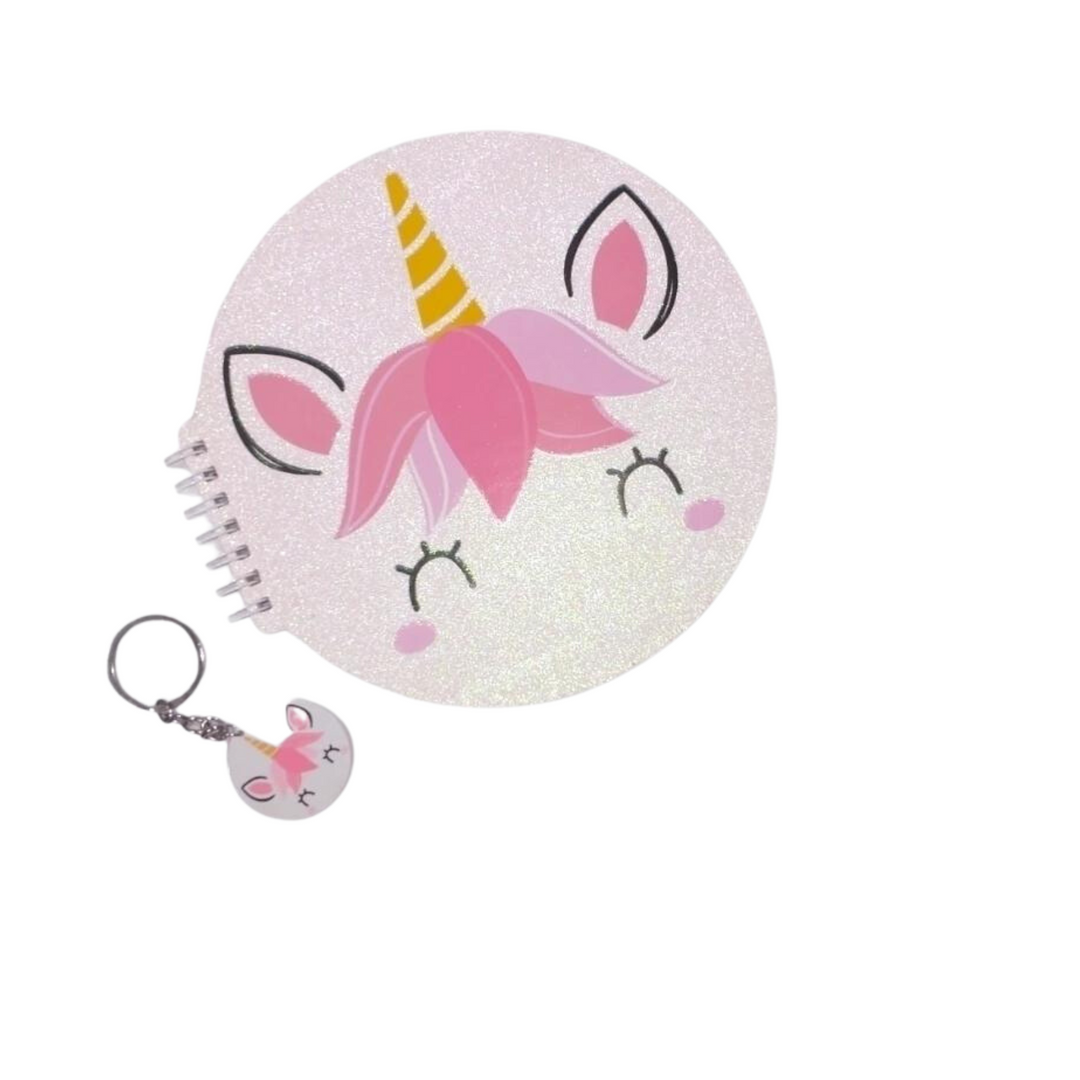 Libreta Unicornio Con Llavero