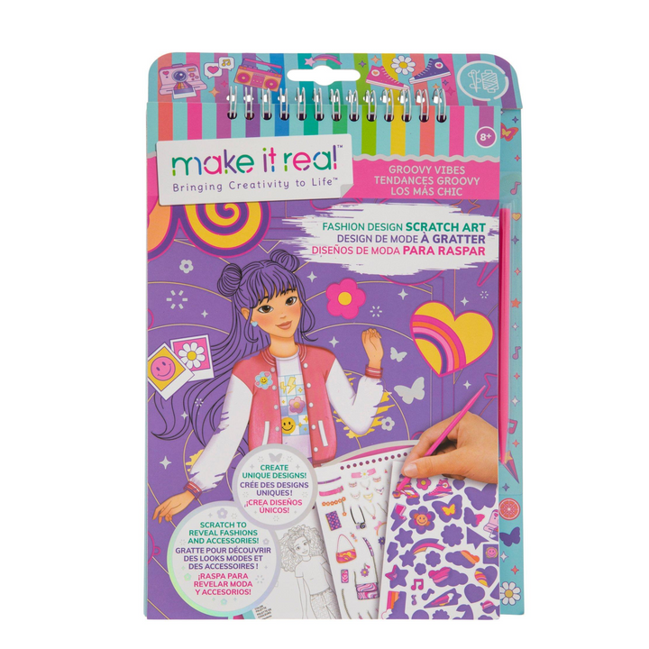 LIBRO DISEÑOS DE MODA PARA RASPAR