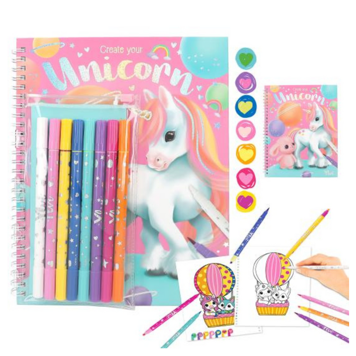 LIBRO PARA COLOREAR UNICORNIO