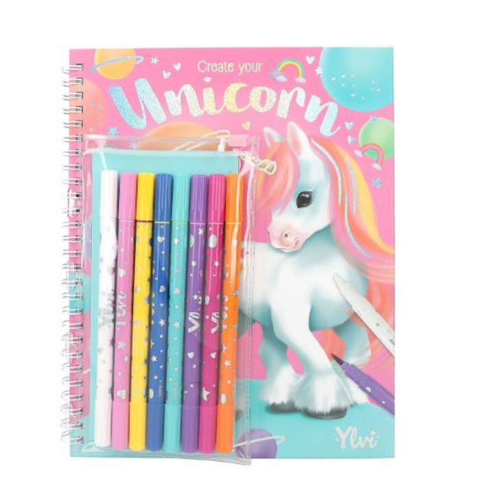 LIBRO PARA COLOREAR UNICORNIO