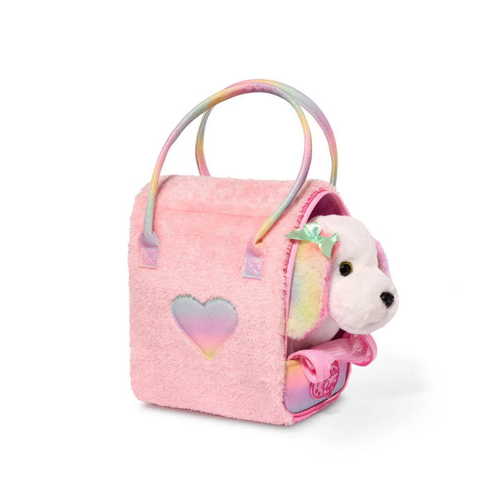PERRITO MALTES MULTICOLOR CON BOLSO