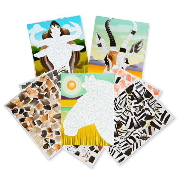 Block Stickers Mosaico Safari