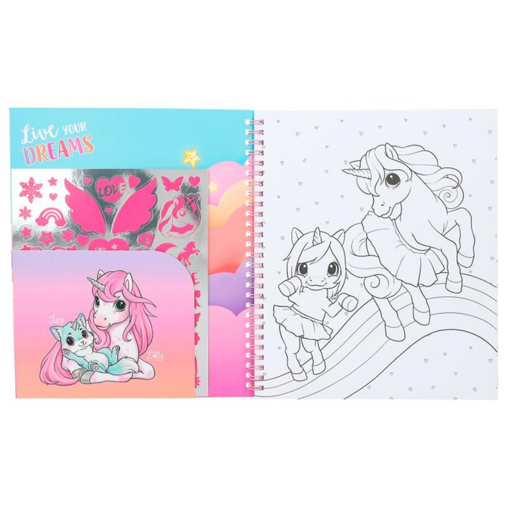 Ylvi Libro Colorea Unicornio