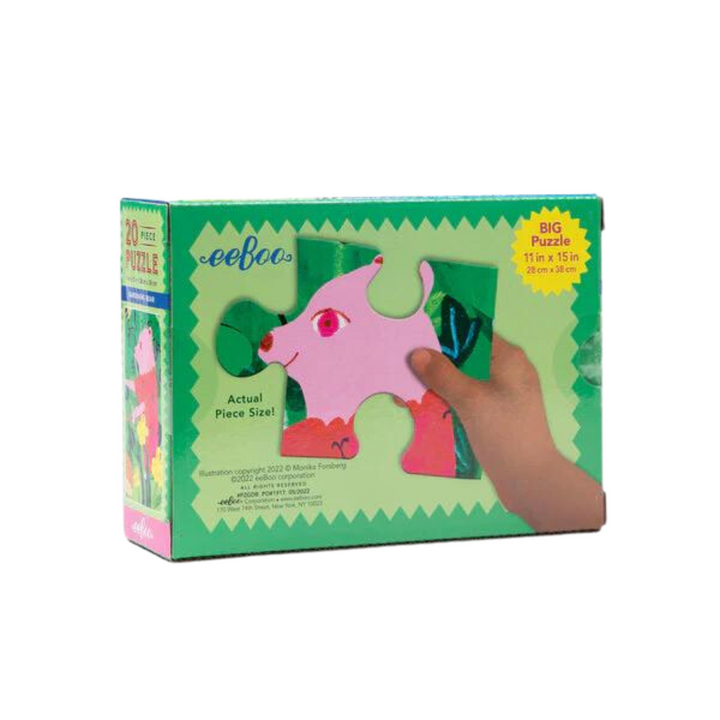 Puzzle 20 Piezas Jardín Con Oso