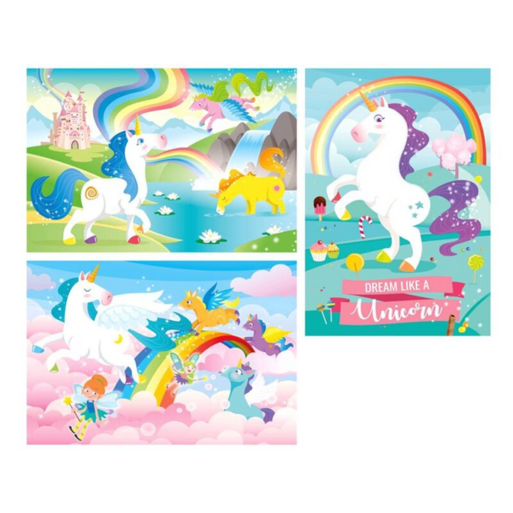 Puzzle 3*48 Piezas Unicornio