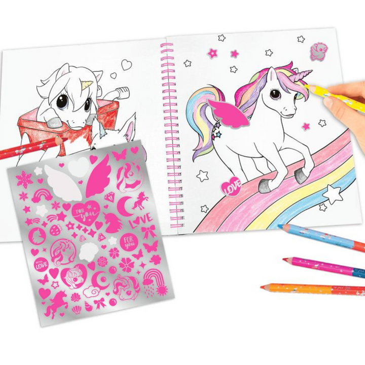 Ylvi Libro Colorea Unicornio