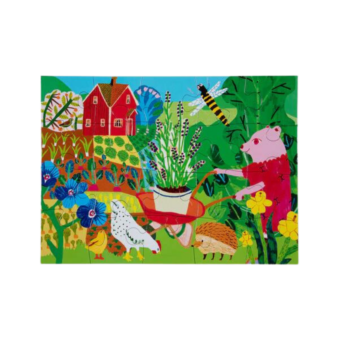 Puzzle 20 Piezas Jardín Con Oso