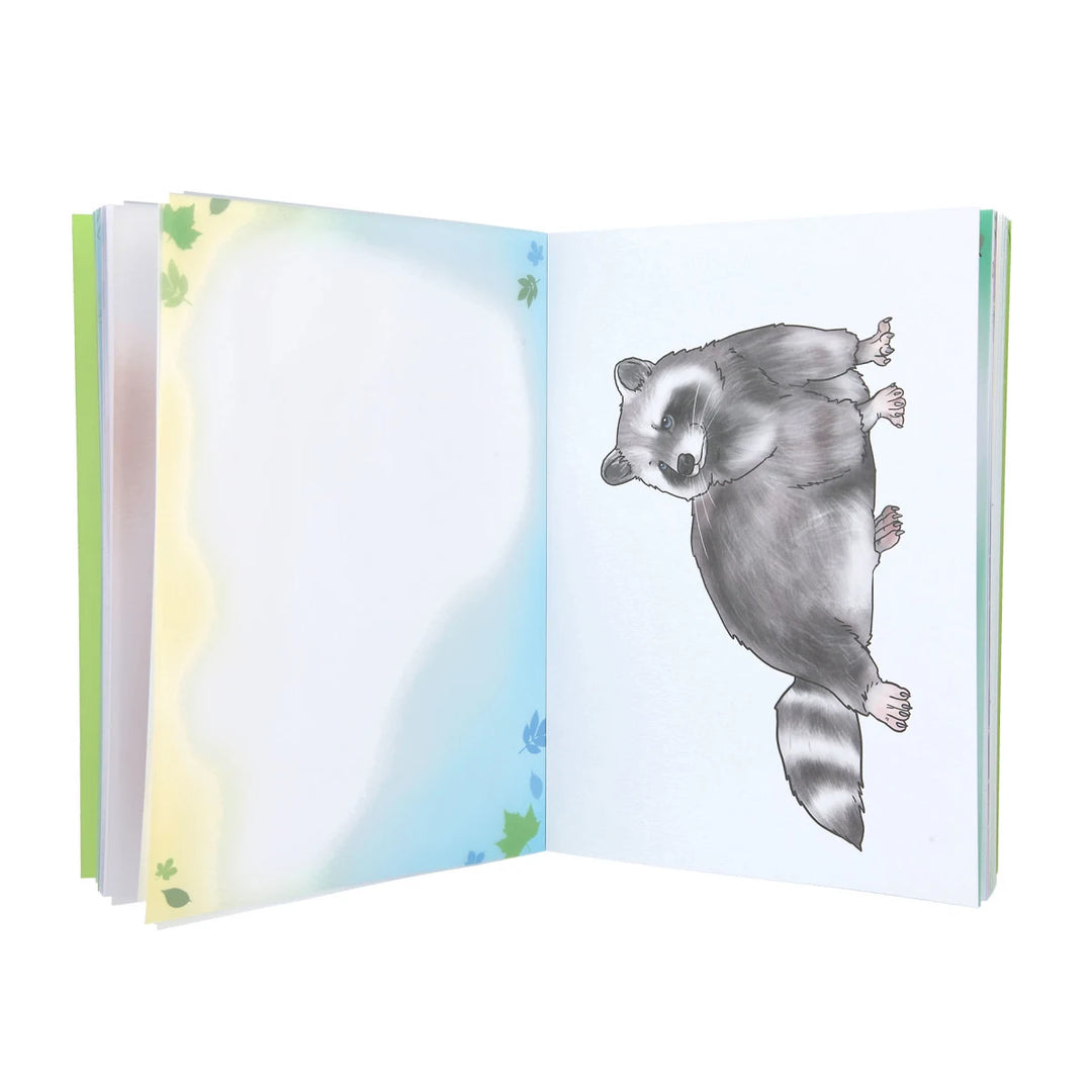 LIBRO PARA CALCAR Y COLOREAR DE ANIMALES