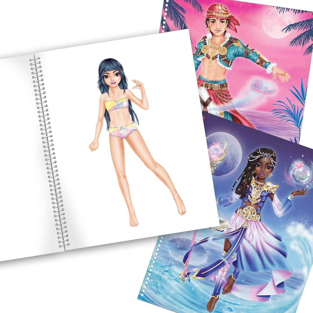 LIBRO PARA DISEÑAR Y COLOREAR FANTASIA