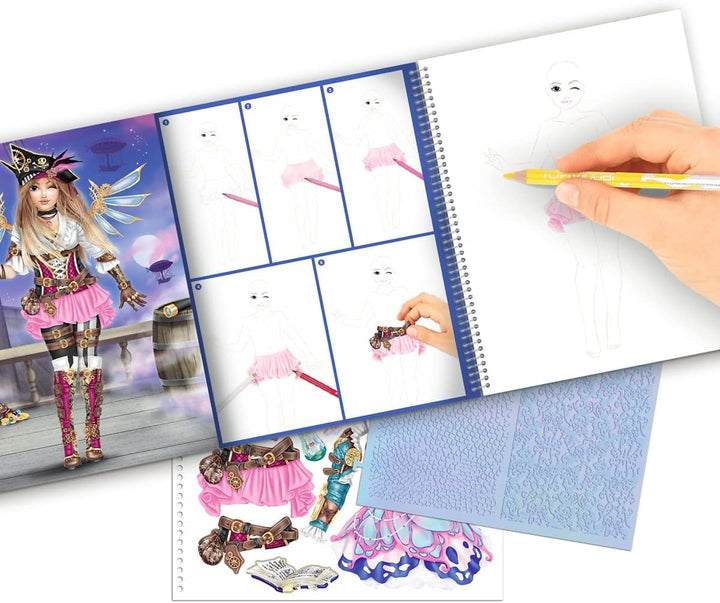 LIBRO PARA DISEÑAR Y COLOREAR FANTASIA