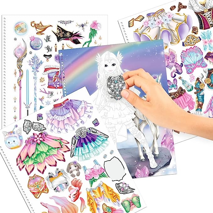 LIBRO PARA DISEÑAR Y COLOREAR FANTASIA