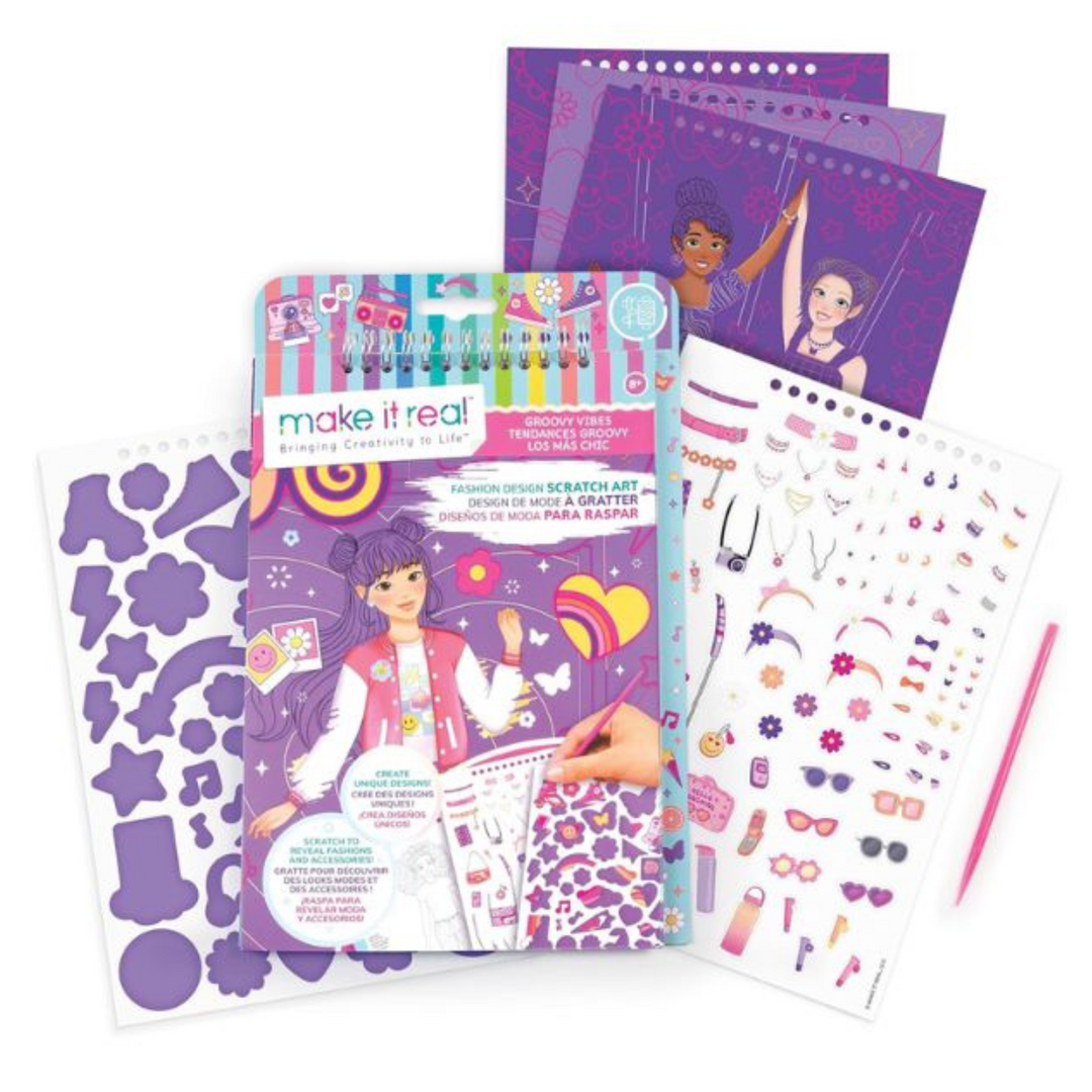 LIBRO DISEÑOS DE MODA PARA RASPAR