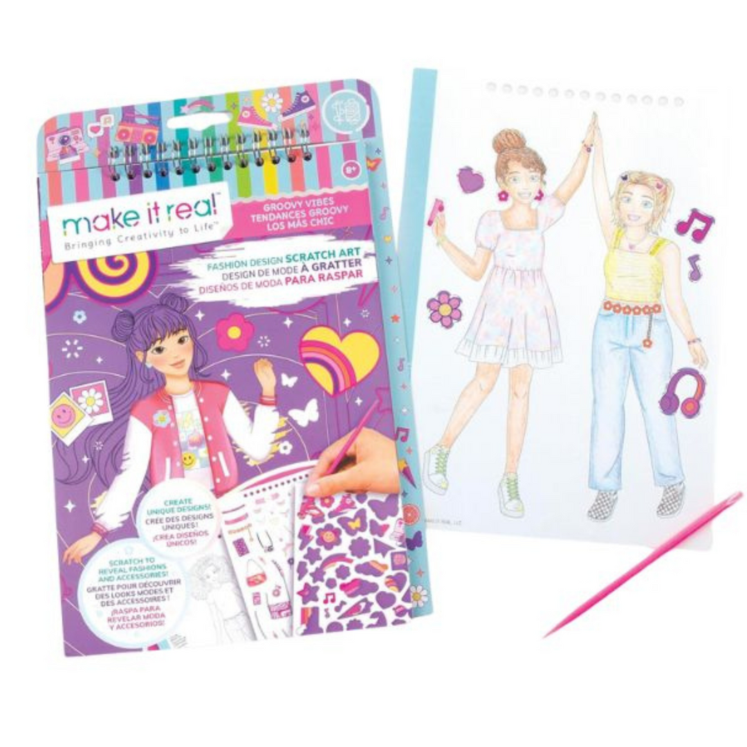 LIBRO DISEÑOS DE MODA PARA RASPAR