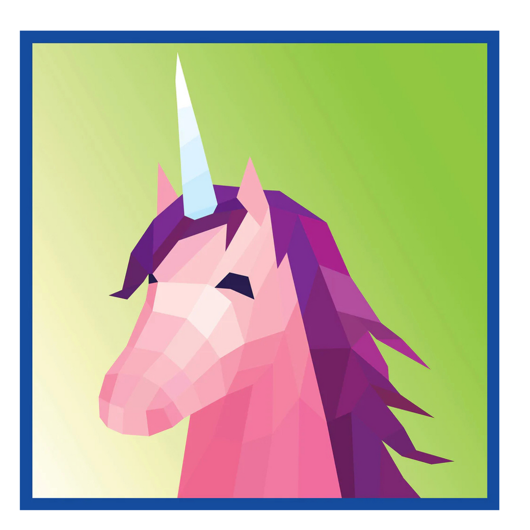 PINTA CON CALCAMONIAS DE UNICORNIO