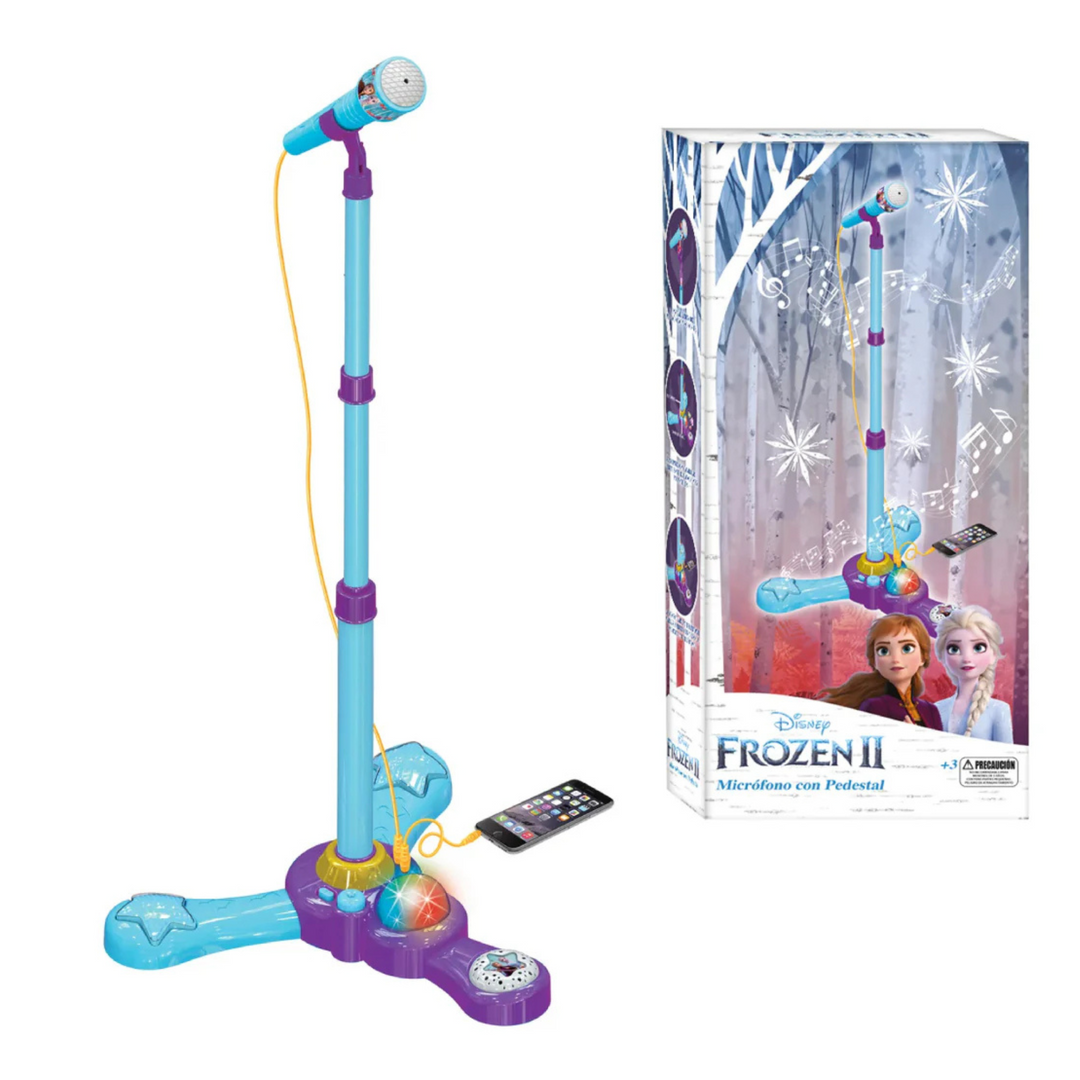 MICROFONO CON PEDESTAL FROZEN Jugueteria Girasol