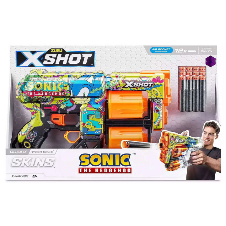 PISTOLA SKIN SONIC 12 DARDOS