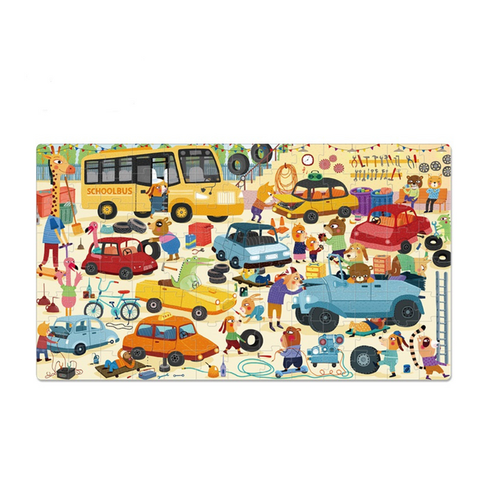 PUZZLE MALETA MI GARAGE 104 PIEZAS