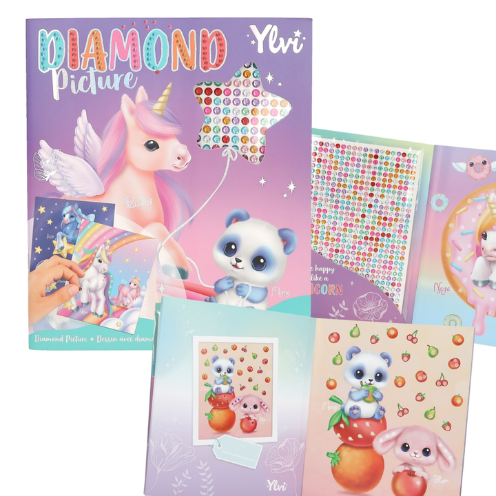 CREA TU LIBRO DE DIAMANTES UNICORNIO