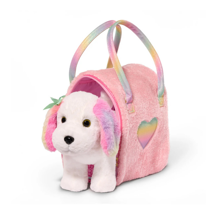 PERRITO MALTES MULTICOLOR CON BOLSO