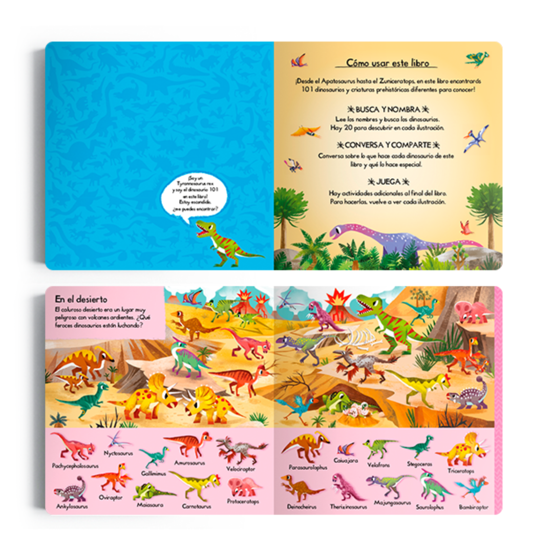 LIBRO 101 PARA DESCUBRIR DINOSAURIOS