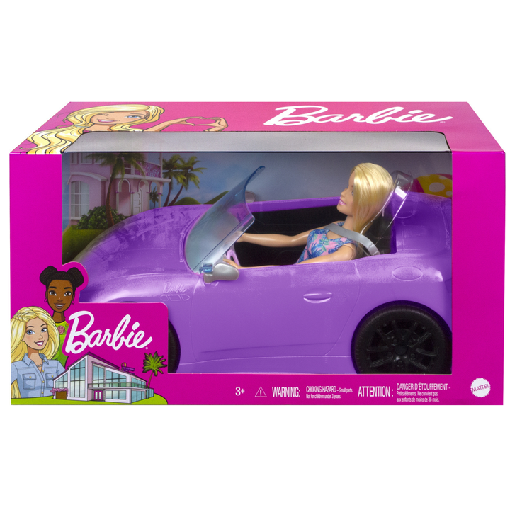 BARBIE CONVERTIBLE CON MUÑECA