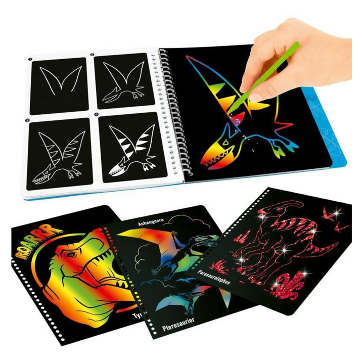 LIBRO DINO WORLD MAGIC SCRATCH
