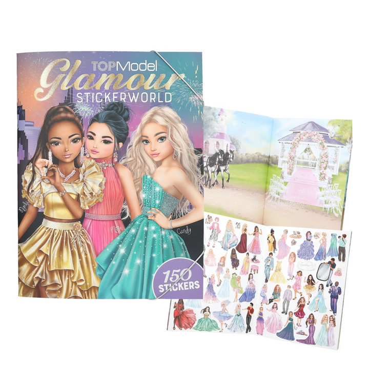 LIBRO GLAMOUR STICKERS WORLD