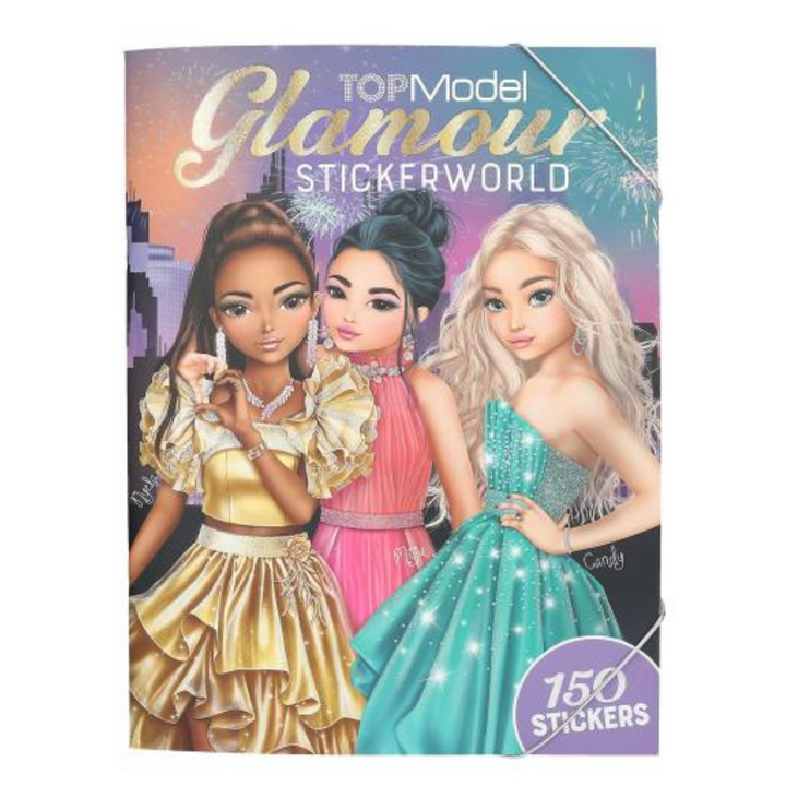 LIBRO GLAMOUR STICKERS WORLD