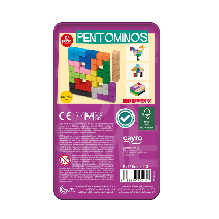 JUEGO PENTOMINOS METAL