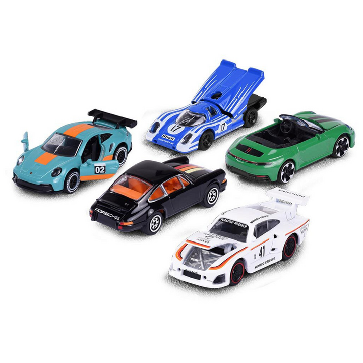 MAJORETTE PORSCHE 5 PIEZAS