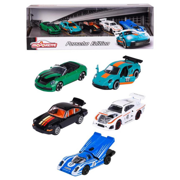 MAJORETTE PORSCHE 5 PIEZAS