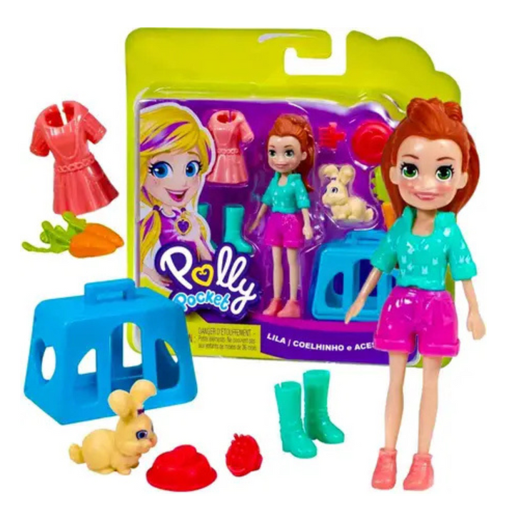POLLY POCKET LILA Y SU CONEJITO