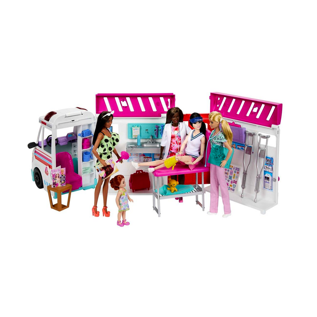 Barbie Care Clinic Playset Set Ambulancia Y Hospital Barbie Barbie