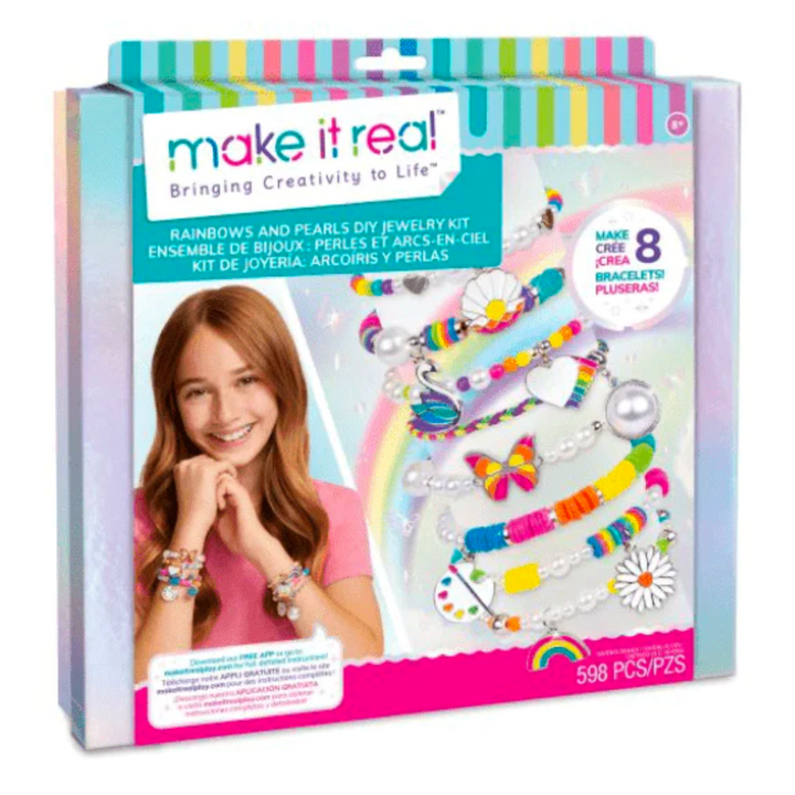 KIT DE JOYERIA ARCOIRIS Y PERLAS