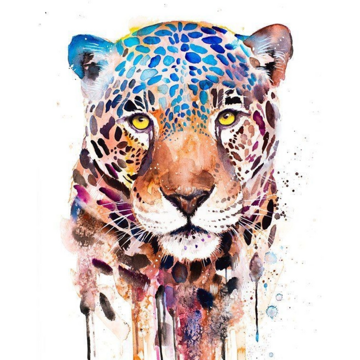 Pintura Con Diamante Leopardo