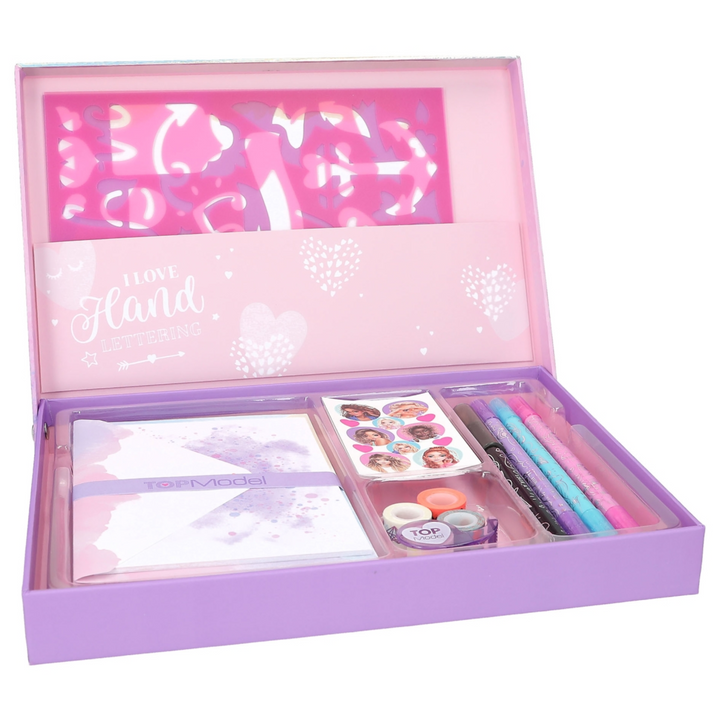 TOP MODEL SET DE CARTAS Y LETTERING BOX