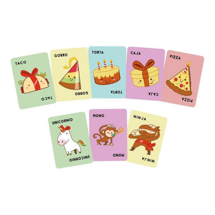 JUEGO TACO GORRO TORTA CAJA PIZZA