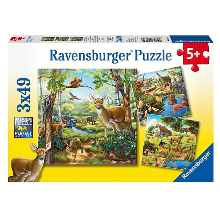 PUZZLE ANIMALES 3 *49 PIEZAS