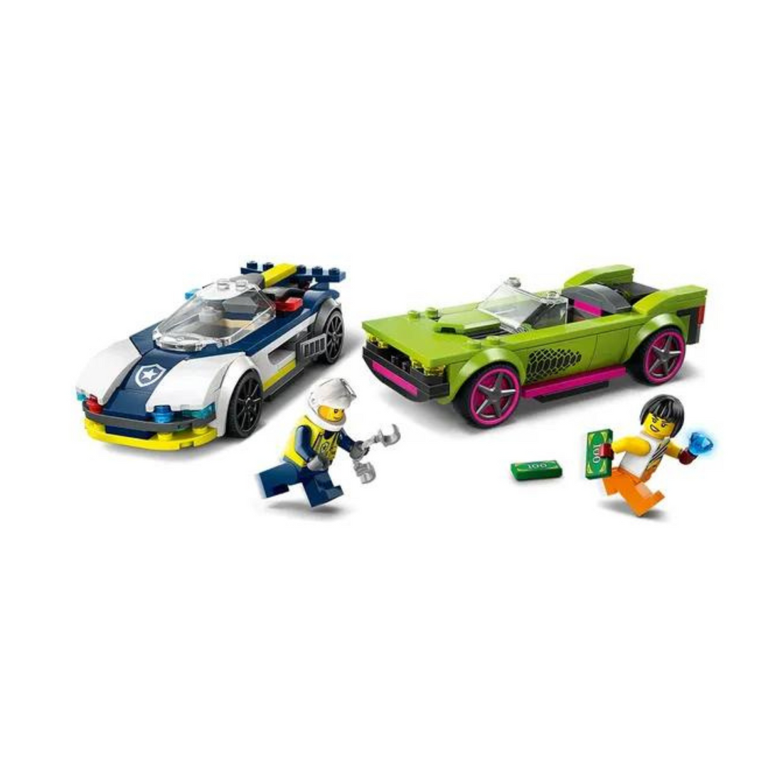 LEGO AUTO DE POLICIA Y POTENTE