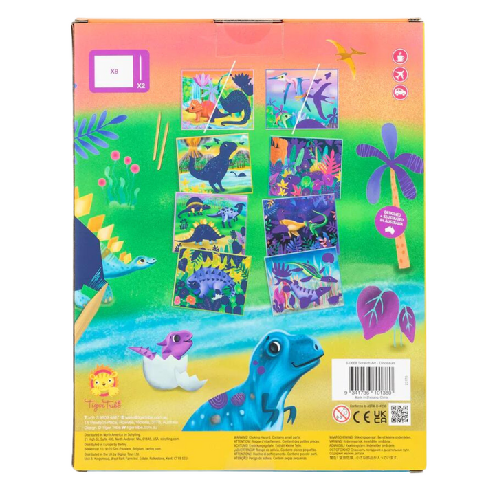 ARTE DE RASPAR DINOSAURIO