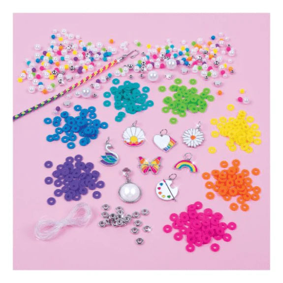 KIT DE JOYERIA ARCOIRIS Y PERLAS