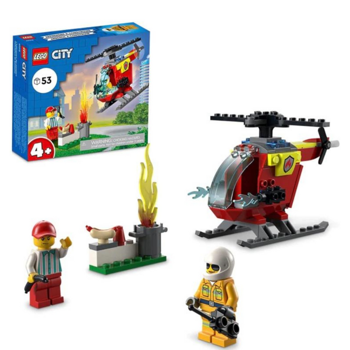 Lego Helicóptero De Bombero