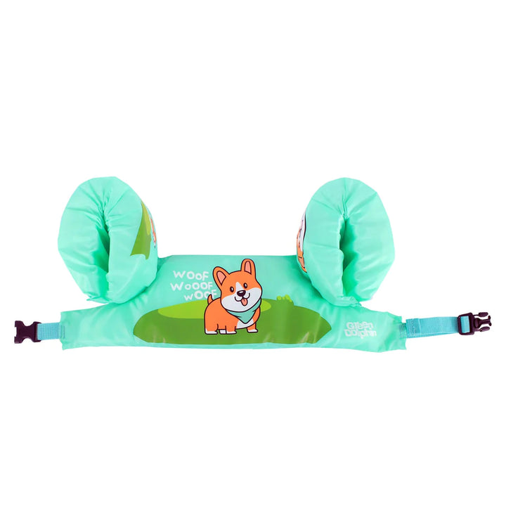 Flotador Con Alitas Perro Verde