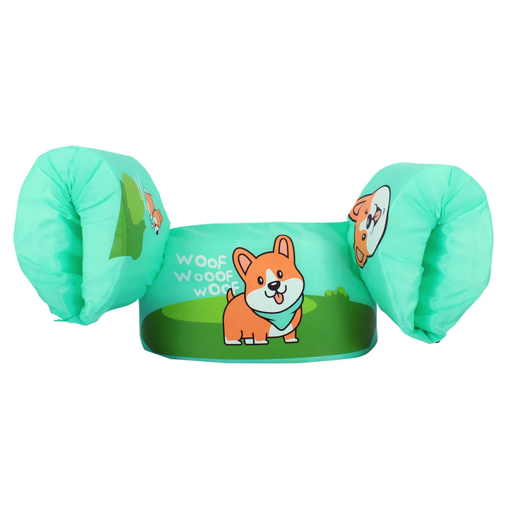Flotador Con Alitas Perro Verde