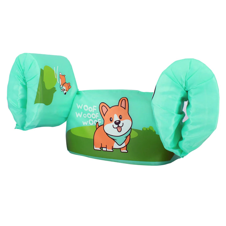 Flotador Con Alitas Perro Verde